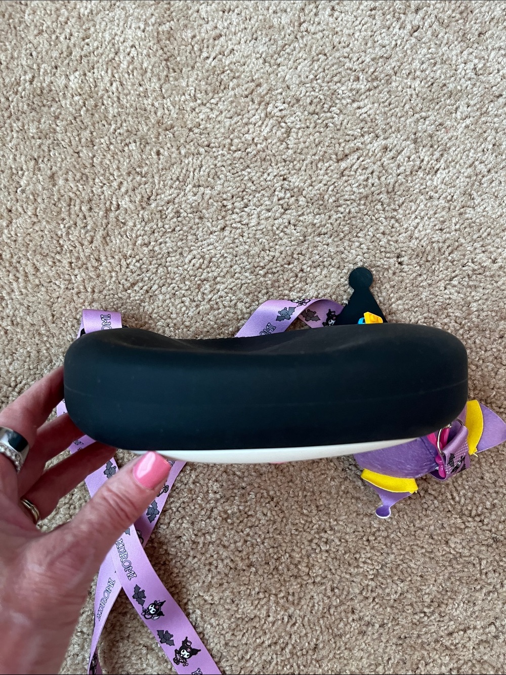 Kuromi Silicone Crossbody Purse with Charm - Picture 8 of 9